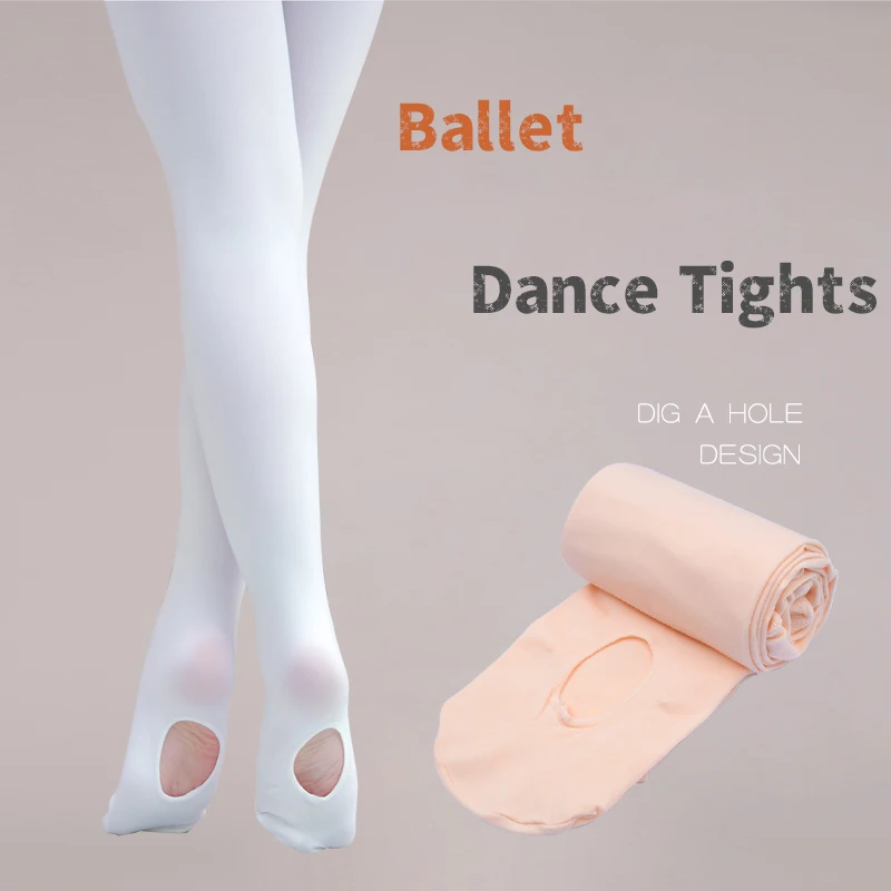 

Princess Baby Girls Ballet Tights High Elasticity Dance Pantyhose With Hole Spring Autumn Women Infant Kids Student Stockings