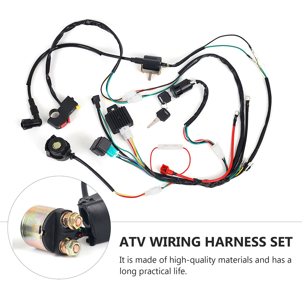 1Set Full Complete Electrics Wiring Harness 50 70 90cc 110cc 125cc Wiring Harness Loom Solenoid Coil CDI Quad Dirt Bike ATV Moto
1Set Full Complete Electrics Wiring Harness 50 70 90cc 110cc 125cc Wiring Harness Loom Solenoid Coil CDI Quad Dirt Bike ATV Moto