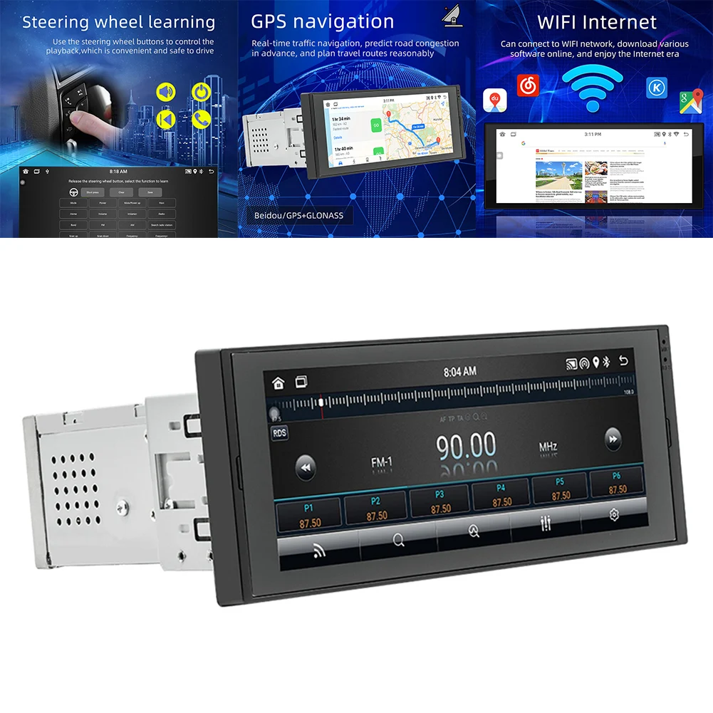 6.8Inch AN 12 1 DIN W/ Carplay GPS Touch Screen Car Radio HD Screen MP5 Player Universal Carplay Accessories
6.8Inch AN 12 1 DIN W/ Carplay GPS Touch Screen Car Radio HD Screen MP5 Player Universal Carplay Accessories