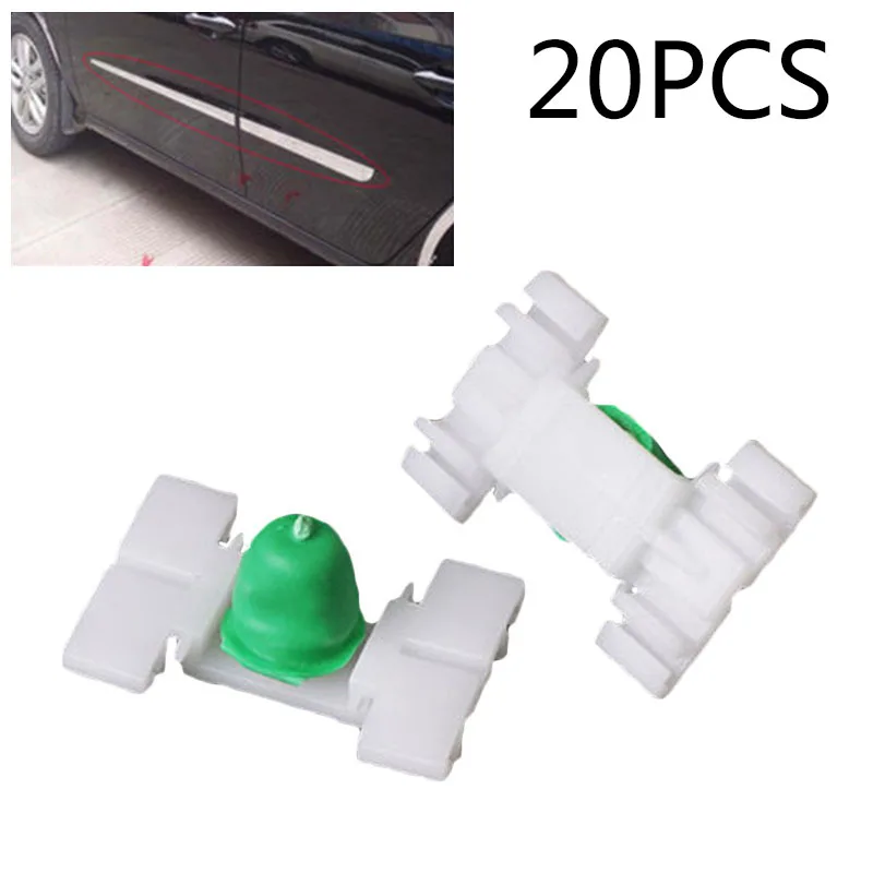 

20x Car Exterior Door Fender Moulding Trim Clip For BMW E36 E46 323 325 328 330 Push Pin Rivet Fasteners Car Bump Strip Moulding