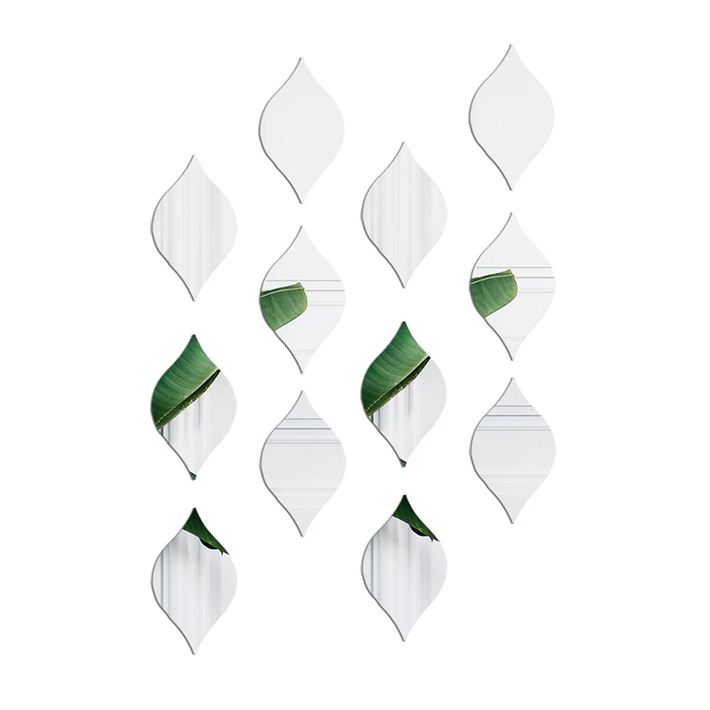 12pcs 20x10cm 3D Water Drop Shapes Mirror Wall Sticker Acrylic Waterproof DIY Decoration Living Room Background Wall
12pcs 20x10cm 3D Water Drop Shapes Mirror Wall Sticker Acrylic Waterproof DIY Decoration Living Room Background Wall