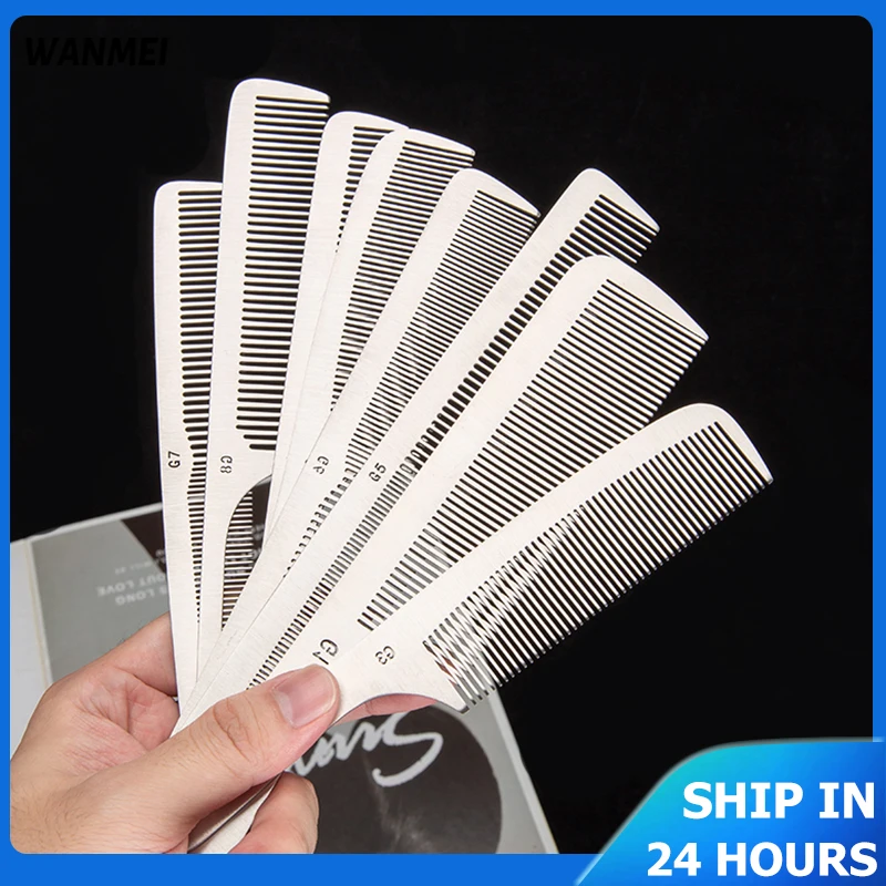 Japanese Stainless Steel Hair Comb Hairdressing Anti-static Hair Cutt Comb Salon Haircut Non-slip Handle Professional Hair Comb
Japanese Stainless Steel Hair Comb Hairdressing Anti-static Hair Cutt Comb Salon Haircut Non-slip Handle Professional Hair Comb