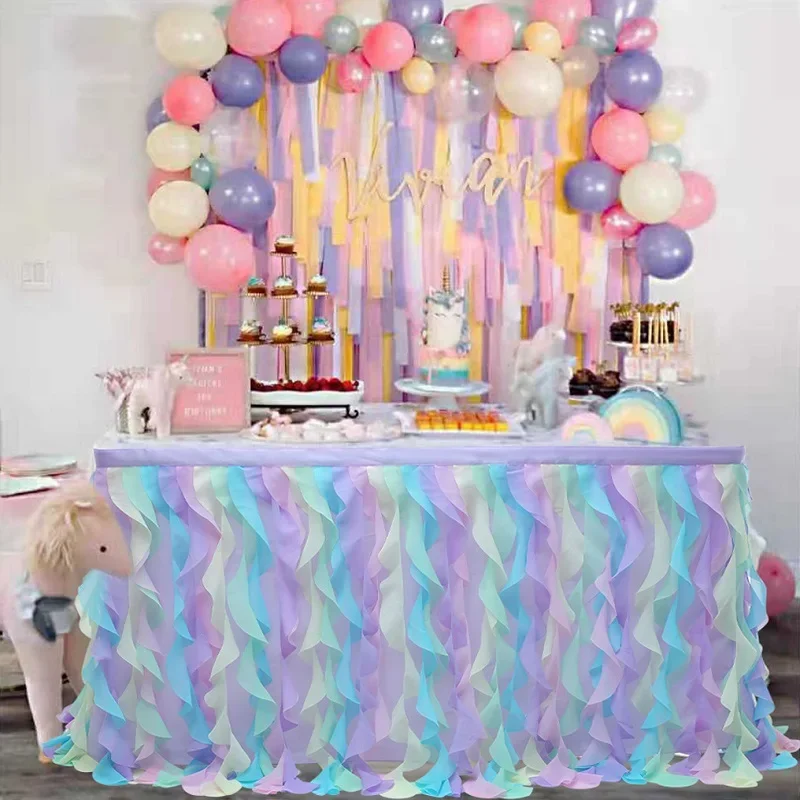 Tulle for Party Table Decoration Table Skirt Birthday Party Decoration Tableware Tutu Rag Wicker Wed Pleated Wavy easter
Tulle for Party Table Decoration Table Skirt Birthday Party Decoration Tableware Tutu Rag Wicker Wed Pleated Wavy easter