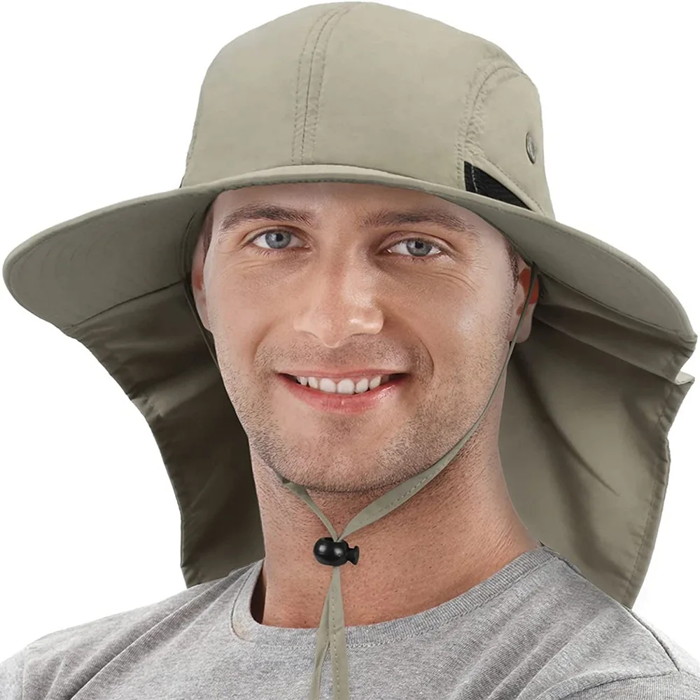 Wide Brim Sun Hat For Men Women With Neck Shield Sunlight Protection Breathable Outdoor Hiking Fishing Cap
Wide Brim Sun Hat For Men Women With Neck Shield Sunlight Protection Breathable Outdoor Hiking Fishing Cap