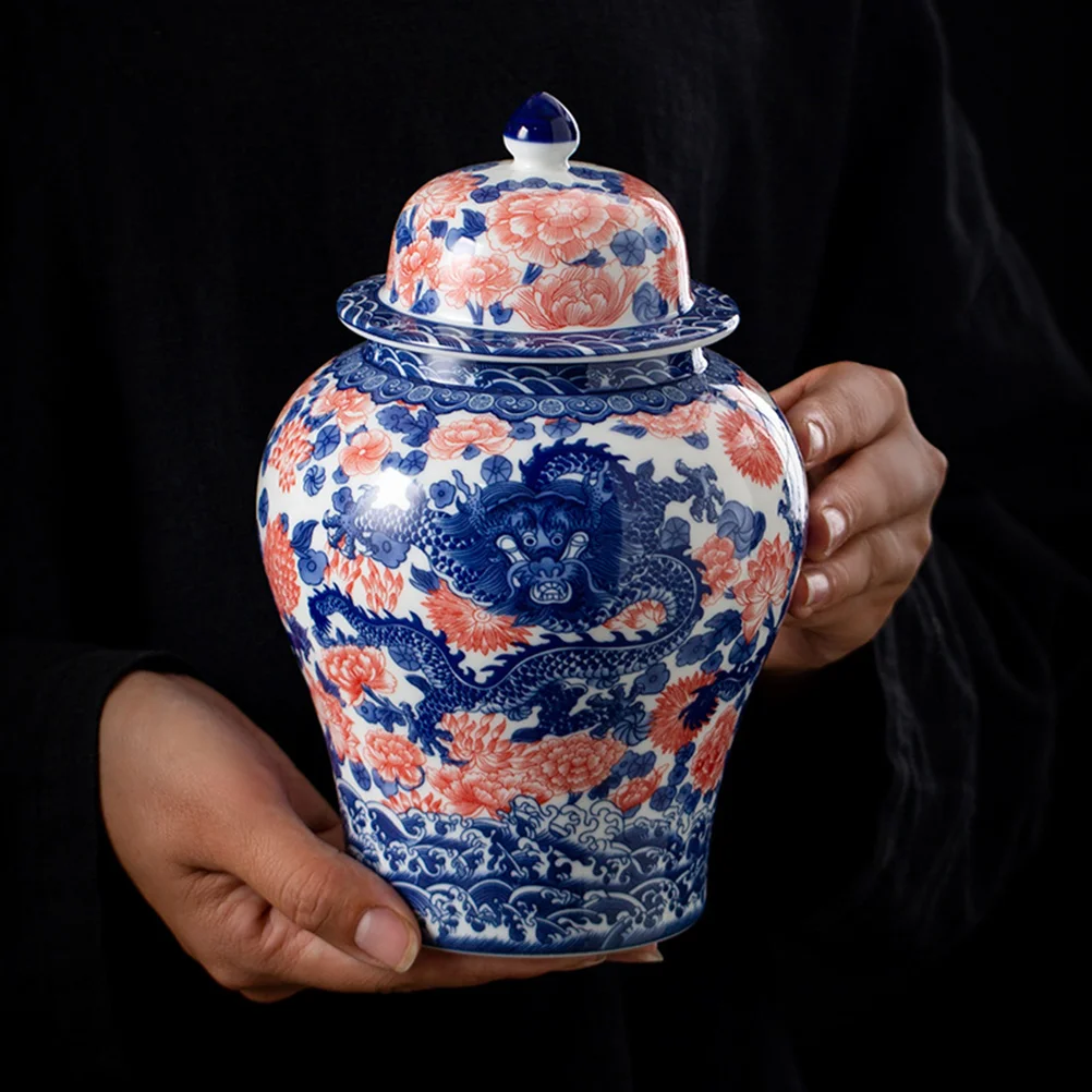 Blue and White Tea Can Container Storage Pu'er Dried Fruit Jar Loose Ceramics Sealed Canister
Blue and White Tea Can Container Storage Pu'er Dried Fruit Jar Loose Ceramics Sealed Canister