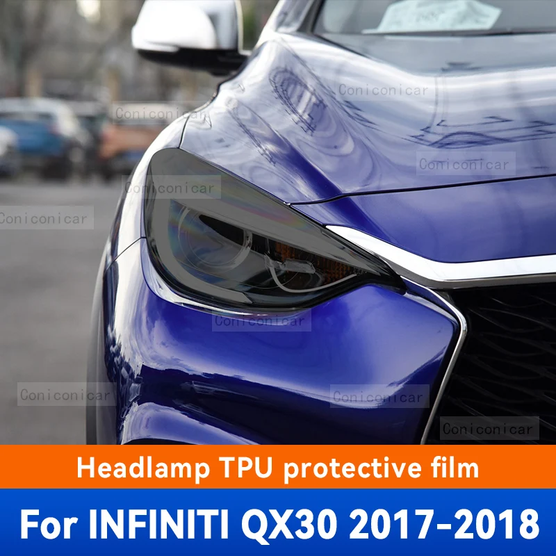 

Для INFINITI QX30 2017 2018 Автомобильная внешняя фара против царапин ТПУ PPF защитная пленка против царапин ремонтная пленка автомобильные аксессуары