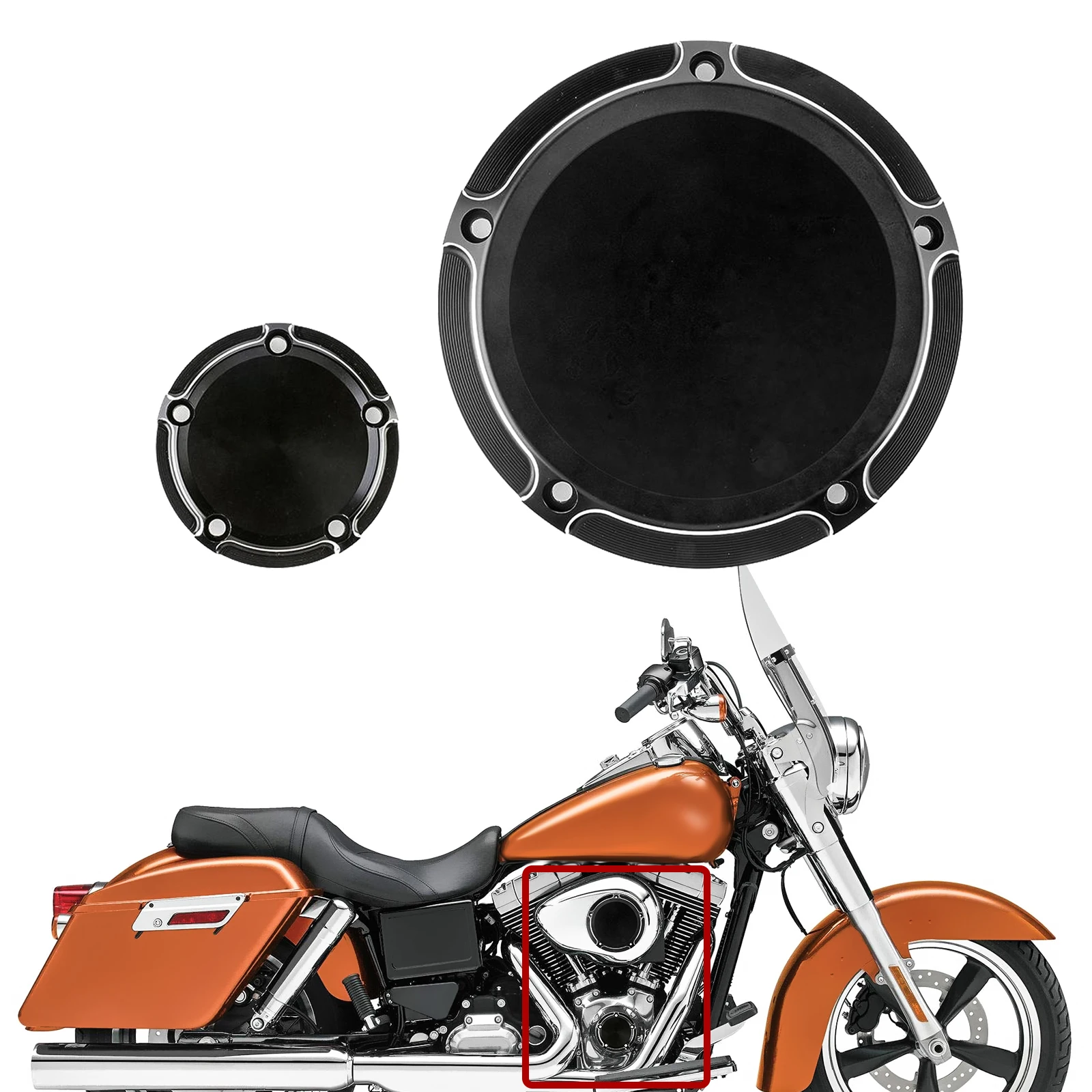 Modified Motorcycle Engine Clutch Side Cover Black for Harley Electra Street Glide Dyna Softail Touring Road King 1999-2014
Modified Motorcycle Engine Clutch Side Cover Black for Harley Electra Street Glide Dyna Softail Touring Road King 1999-2014