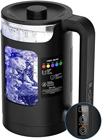 Kettle Quiet Glass , Prevent Limescale Ruste Lnner Liner Base,Keep Warm Tea Kettle & Hot Water Boiler,Temperature Contro
Kettle Quiet Glass , Prevent Limescale Ruste Lnner Liner Base,Keep Warm Tea Kettle & Hot Water Boiler,Temperature Contro