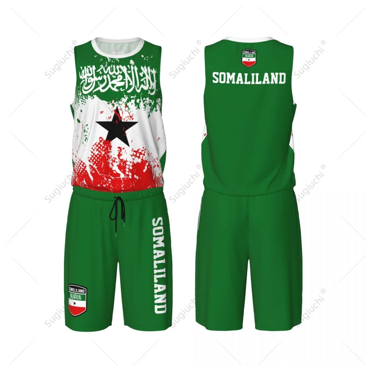 Team-up Somaliland Flag Grain Men Basketball Jersey Set Shirt & Pants Sleeveless Custom Name Nunber Exclusive
Team-up Somaliland Flag Grain Men Basketball Jersey Set Shirt & Pants Sleeveless Custom Name Nunber Exclusive