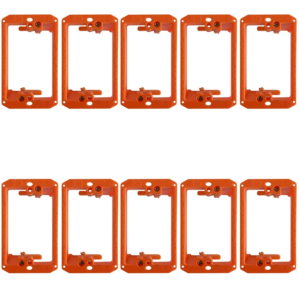 Low Voltage Mounting Bracket 1 Gang Multipurpose Drywall Mounting Wall Plate Bracket - (Single Gang, 10 Pack)
Low Voltage Mounting Bracket 1 Gang Multipurpose Drywall Mounting Wall Plate Bracket - (Single Gang, 10 Pack)