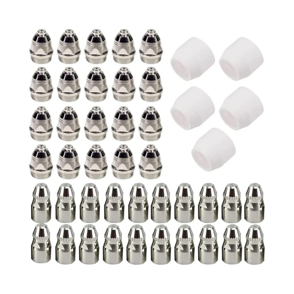 45Pcs P80 Plasma Electrode Tip Nozzle Plasma Cutting Electrode Nozzle Plasma Consumable Fit P-80 Plasma Torch
45Pcs P80 Plasma Electrode Tip Nozzle Plasma Cutting Electrode Nozzle Plasma Consumable Fit P-80 Plasma Torch