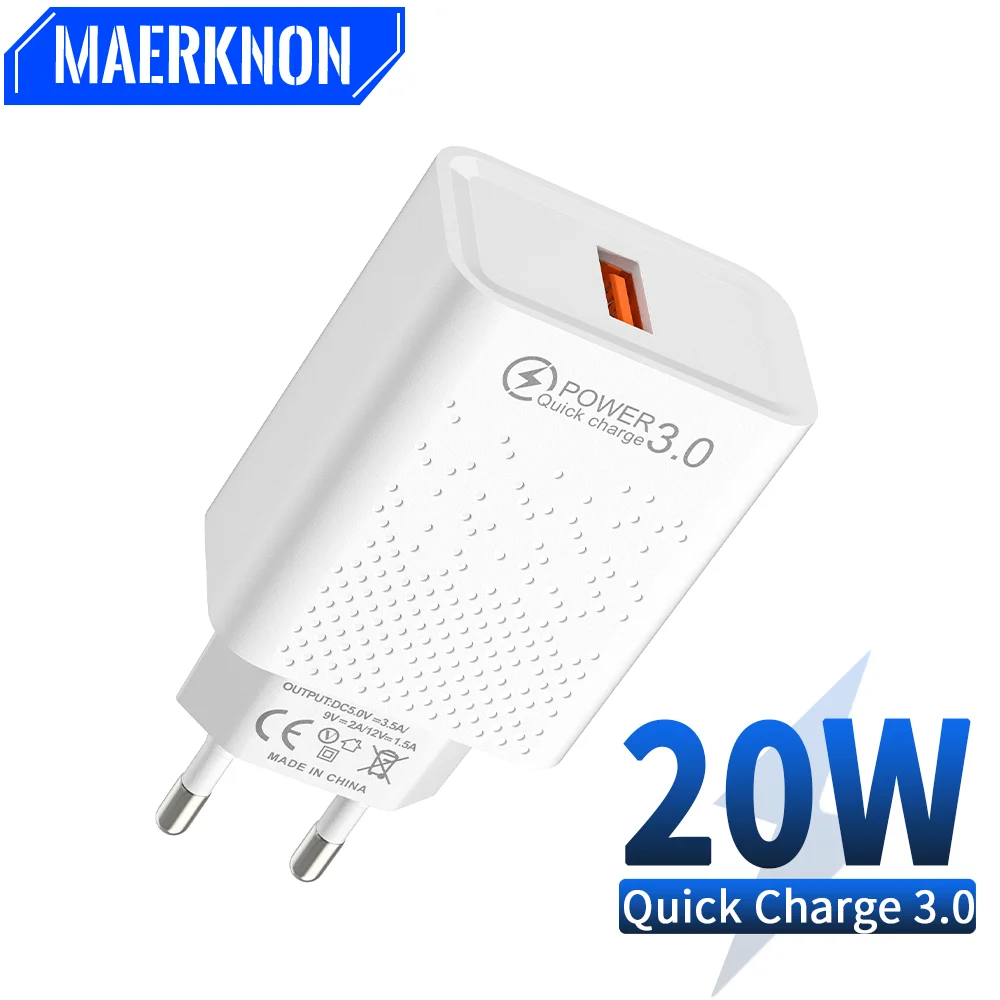 20W USB Charger Fast Charging Mobile Phone Adapter For Samsung Xiaomi Huawei Wall Charger Quick Charge 3.0 Mobile Phone Adapter
20W USB Charger Fast Charging Mobile Phone Adapter For Samsung Xiaomi Huawei Wall Charger Quick Charge 3.0 Mobile Phone Adapter