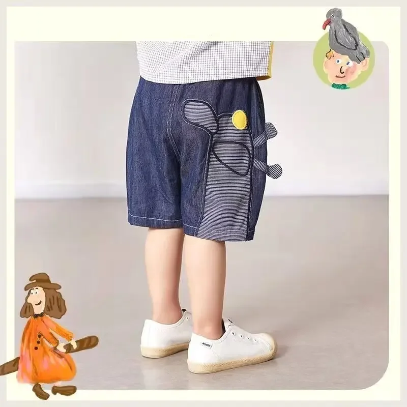 

Summer kids Denim Shorts Children's Clothing Fashion korean children's clothes 2024 boys clothes 6yrs to 12yrs shorts