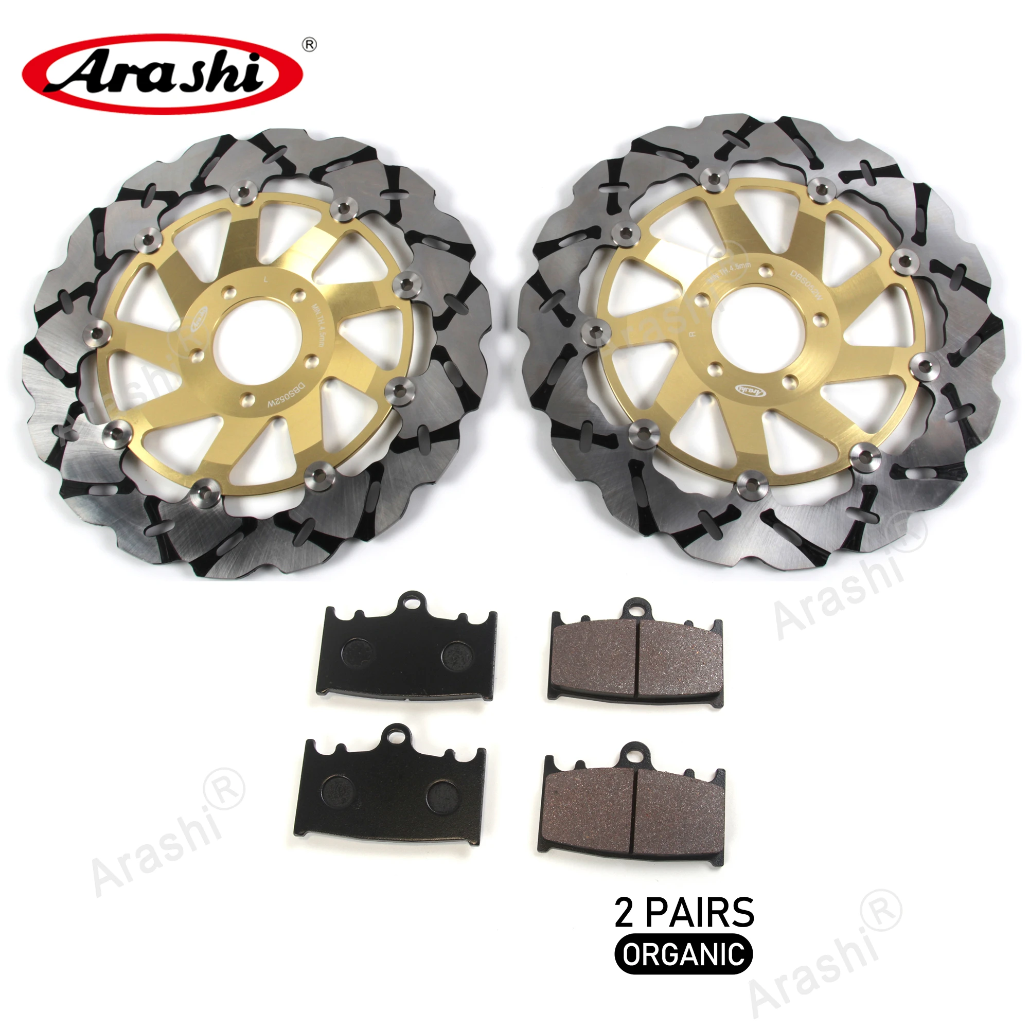 Arashi 1 Pair CNC Floating Front Brake Disc Rotor Brake Pad For KAWASAKI ZZR 1100 ZZR1100 1990 1991 1992 / ZXR750 1989-1995
Arashi 1 Pair CNC Floating Front Brake Disc Rotor Brake Pad For KAWASAKI ZZR 1100 ZZR1100 1990 1991 1992 / ZXR750 1989-1995