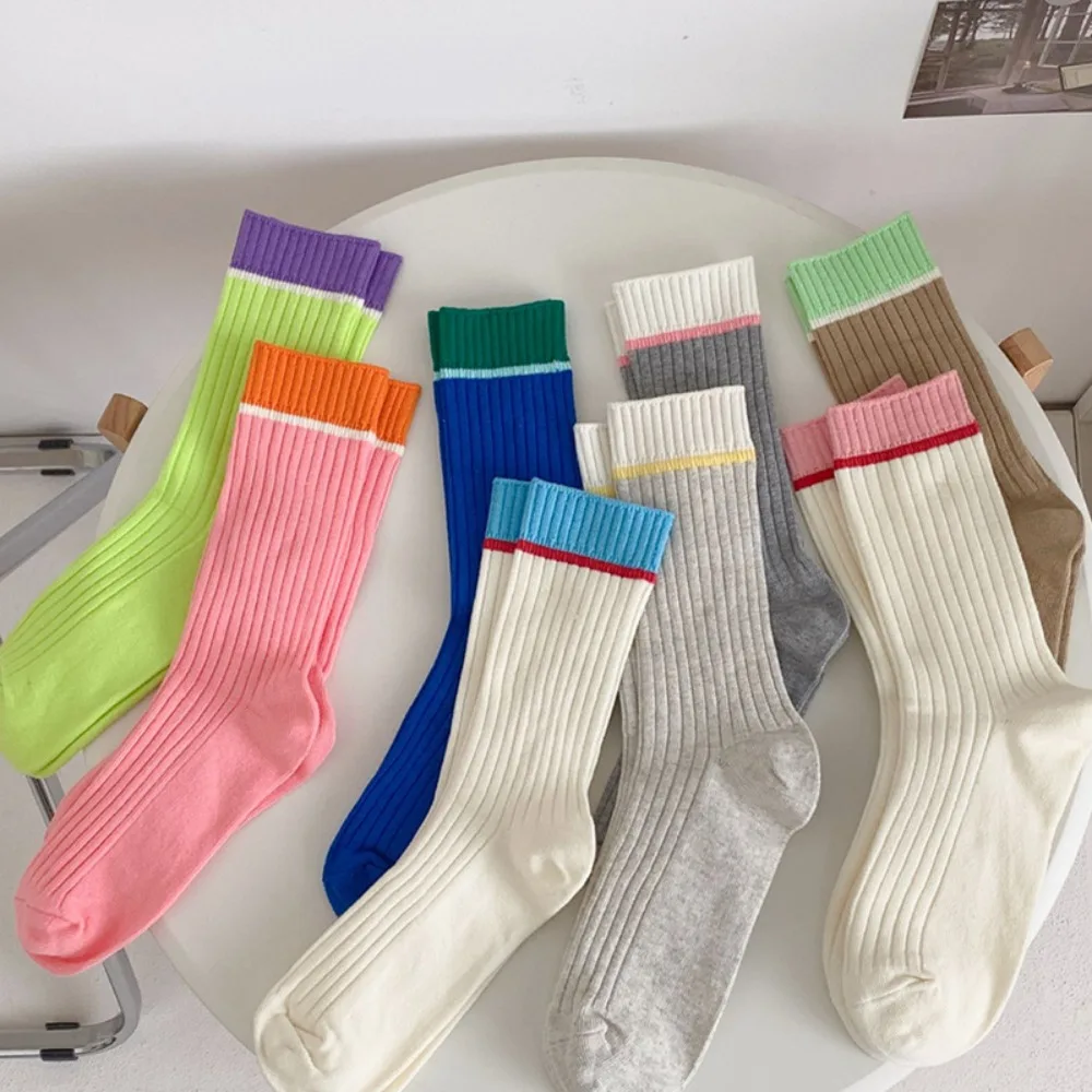 Candy Colors Women Socks Korean Style Knitting Cotton Thin Breathable Socks Color Matching Casual Harajuku Streetwear Long Socks
Candy Colors Women Socks Korean Style Knitting Cotton Thin Breathable Socks Color Matching Casual Harajuku Streetwear Long Socks