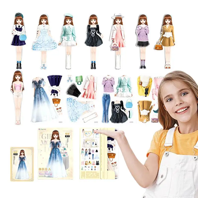 

Магнитные куклы наряд, магнитные бумажные куклы, пазлы, детские игрушки для ролевых игр, пазлы для девочек, детей, мальчиков