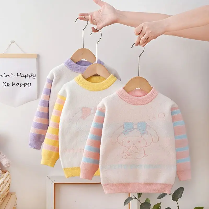 Girly Heart My Melody Sanrio Kawaii Anime Autumn Winter Mink Velvet Sweater Hoodie Cute Cartoon Thick Base Shirt Toys for Kids
Girly Heart My Melody Sanrio Kawaii Anime Autumn Winter Mink Velvet Sweater Hoodie Cute Cartoon Thick Base Shirt Toys for Kids