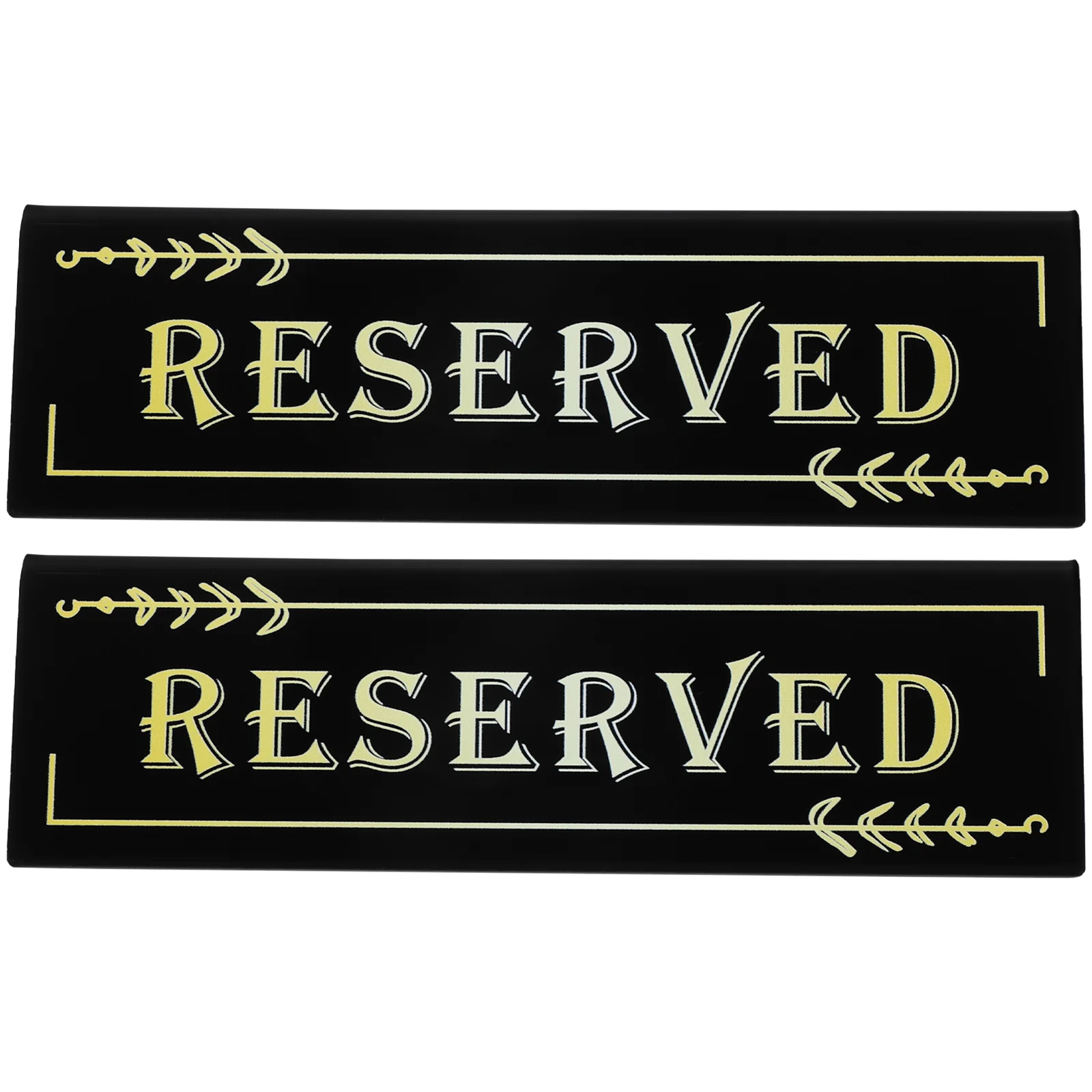 

2 Pcs Inverted Triangle Card Table Chairs Reserved Seating Signs Desktop for Party Logo Acrylic Memory Wedding Setting Hotel