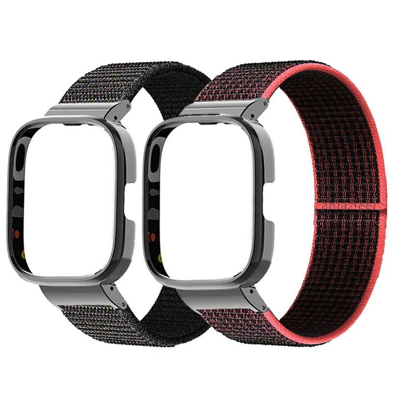 Нейлоновый ремешок для Redmi Watch 3 Active, металлический защитный чехол для Redmi Watch 2 Lite, Mi Watch lite
Нейлоновый ремешок для Redmi Watch 3 Active, металлический защитный чехол для Redmi Watch 2 Lite, Mi Watch lite