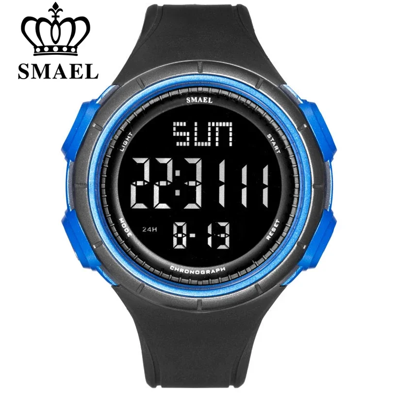 SMAEL Pu Watchband Mens Digital Waterproof Watches Men Chronograph LED Large Number Display Multifunction Sport Wrist Watch
SMAEL Pu Watchband Mens Digital Waterproof Watches Men Chronograph LED Large Number Display Multifunction Sport Wrist Watch