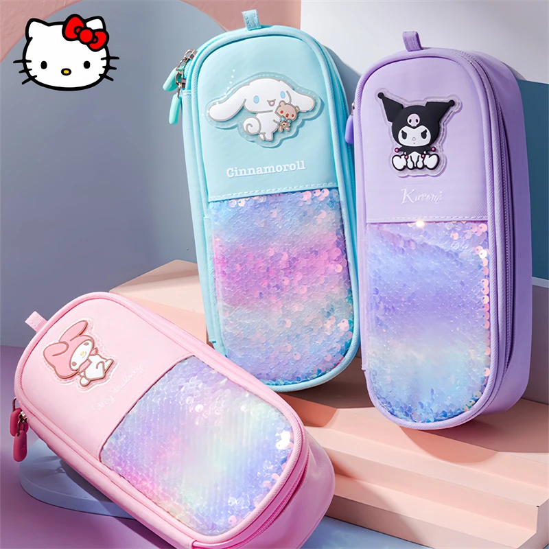 Sanrio Kuromi MyMelody Cinnamoroll Pencil Bag Kawaii Anime Large Capacity Children's Pencil Bag Student Learning Stationery Gift
Sanrio Kuromi MyMelody Cinnamoroll Pencil Bag Kawaii Anime Large Capacity Children's Pencil Bag Student Learning Stationery Gift