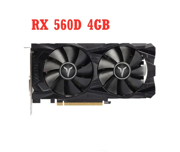 

RX560D 4GB Graphics Cards GPU For AMD Radeon RX 560 4GB RX560 D RX 560D Video Card DVI DVI-D Computer Game Map Used