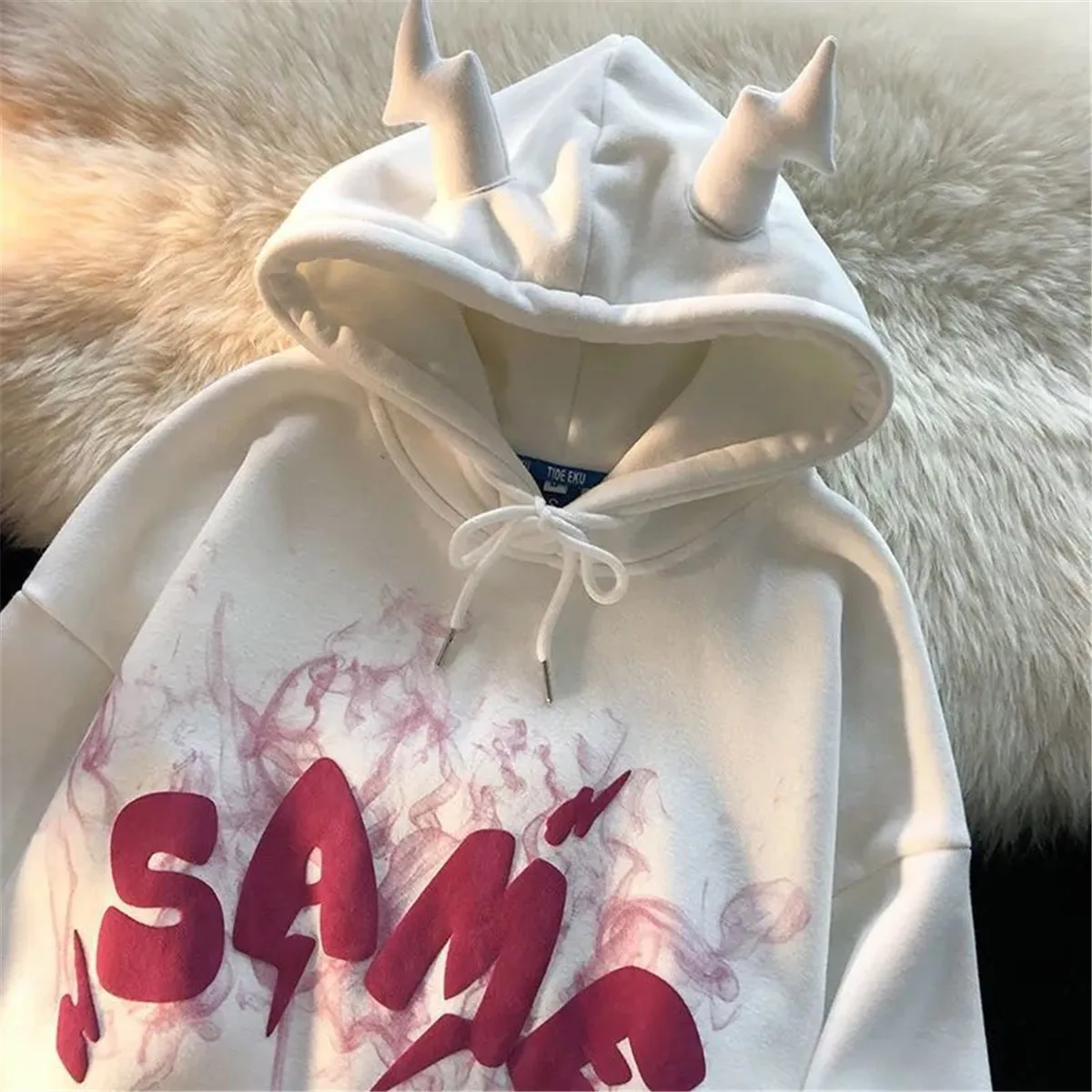 Cool Devil Ear Hoodie Women Tops Ladies Casual Cartoon Funny Japan Long Sleeve Female Sweatshirt Autumn High Street Hoodies
Cool Devil Ear Hoodie Women Tops Ladies Casual Cartoon Funny Japan Long Sleeve Female Sweatshirt Autumn High Street Hoodies