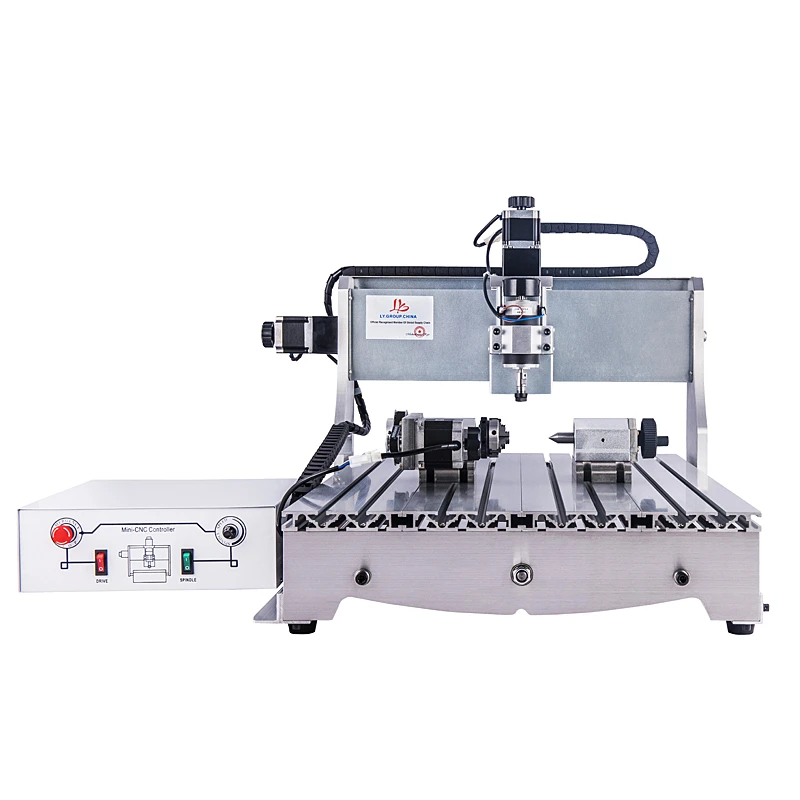 

Russia No Tax! CNC Lathe 6040 Z-D300 Upgrade 500W 4axis 110V/220V CNC Milling Machine Router Engraver USB Adapter