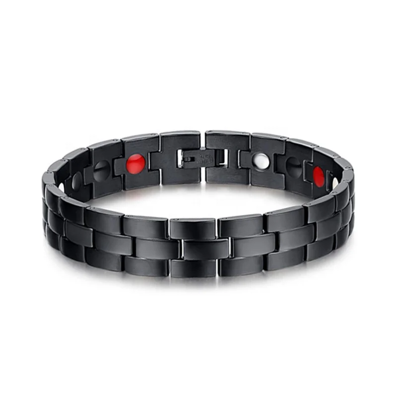 Custom Positive black plated watch wrist energy 4 in 1 powerful magnetic bracelets for men women
Custom Positive black plated watch wrist energy 4 in 1 powerful magnetic bracelets for men women
