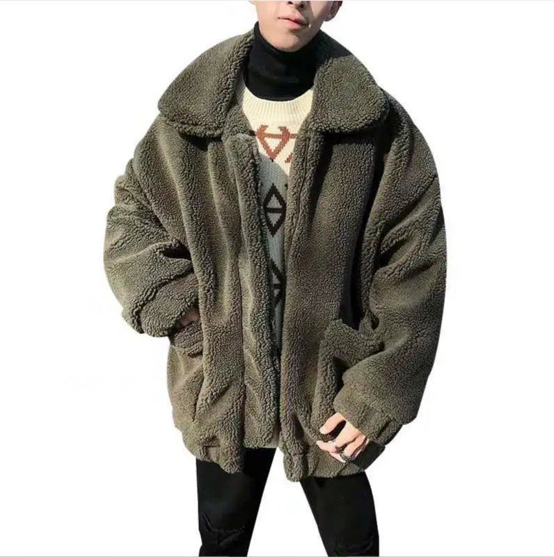 Cotton Thick Lamb Wool Coat Men's New Winter Padded Jacket Hong Kong Style Student Warm Jacket Men's Clothing
Cotton Thick Lamb Wool Coat Men's New Winter Padded Jacket Hong Kong Style Student Warm Jacket Men's Clothing
