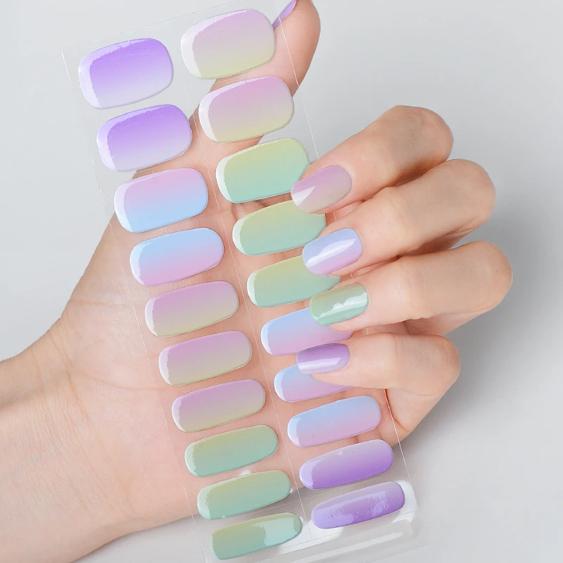 20 Tips Semi-cured Gel Nail Strips Stickers Semi-baked Press on Nails Decals Full Cover UV Led Lamp for Nails Need Nail Charms
20 Tips Semi-cured Gel Nail Strips Stickers Semi-baked Press on Nails Decals Full Cover UV Led Lamp for Nails Need Nail Charms