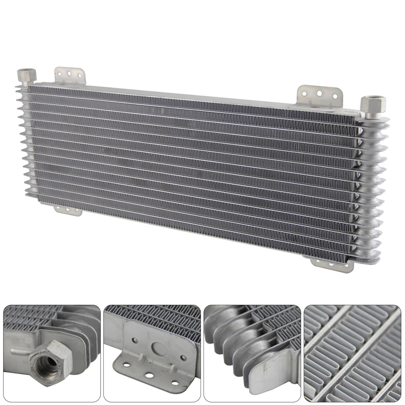 Performance Low Pressure Drop Heavy Duty Transmission Oil Cooler with Mounting Hardware 40,000 GVW
Performance Low Pressure Drop Heavy Duty Transmission Oil Cooler with Mounting Hardware 40,000 GVW