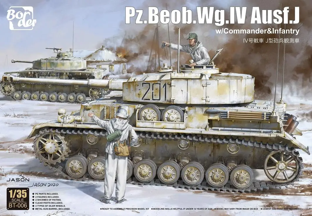 

Border BT-006 1/35 Scale Pz.Beob.Wg.IV Ausf.J w/Commander*Infantry Model Kit
