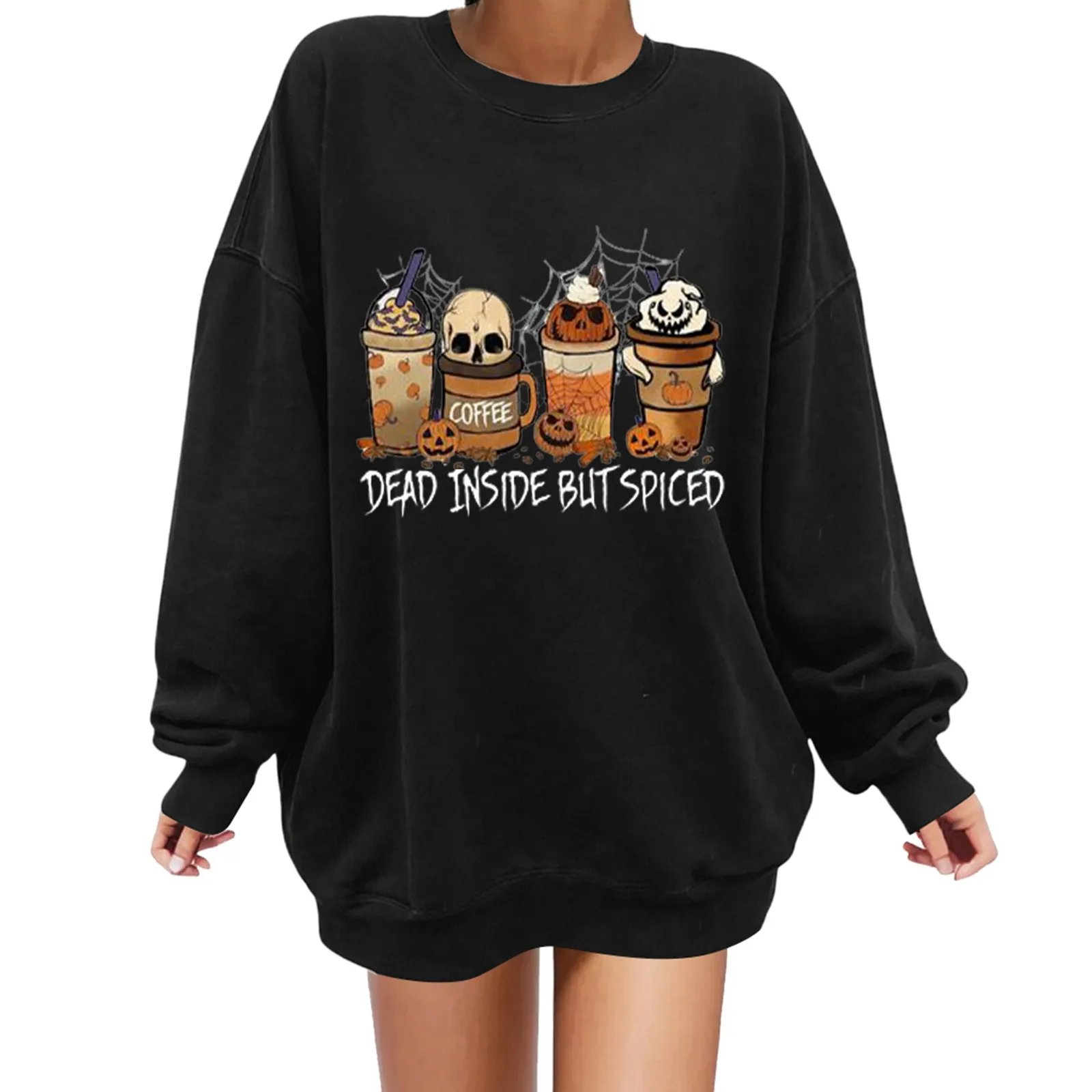 2023 Halloween Print Off Shoulder Long Sleeve Hoodie Women's Fleece Top Crew Neck Hoodie Hooded Long Sleeve Shirt Women 
2023 Halloween Print Off Shoulder Long Sleeve Hoodie Women's Fleece Top Crew Neck Hoodie Hooded Long Sleeve Shirt Women