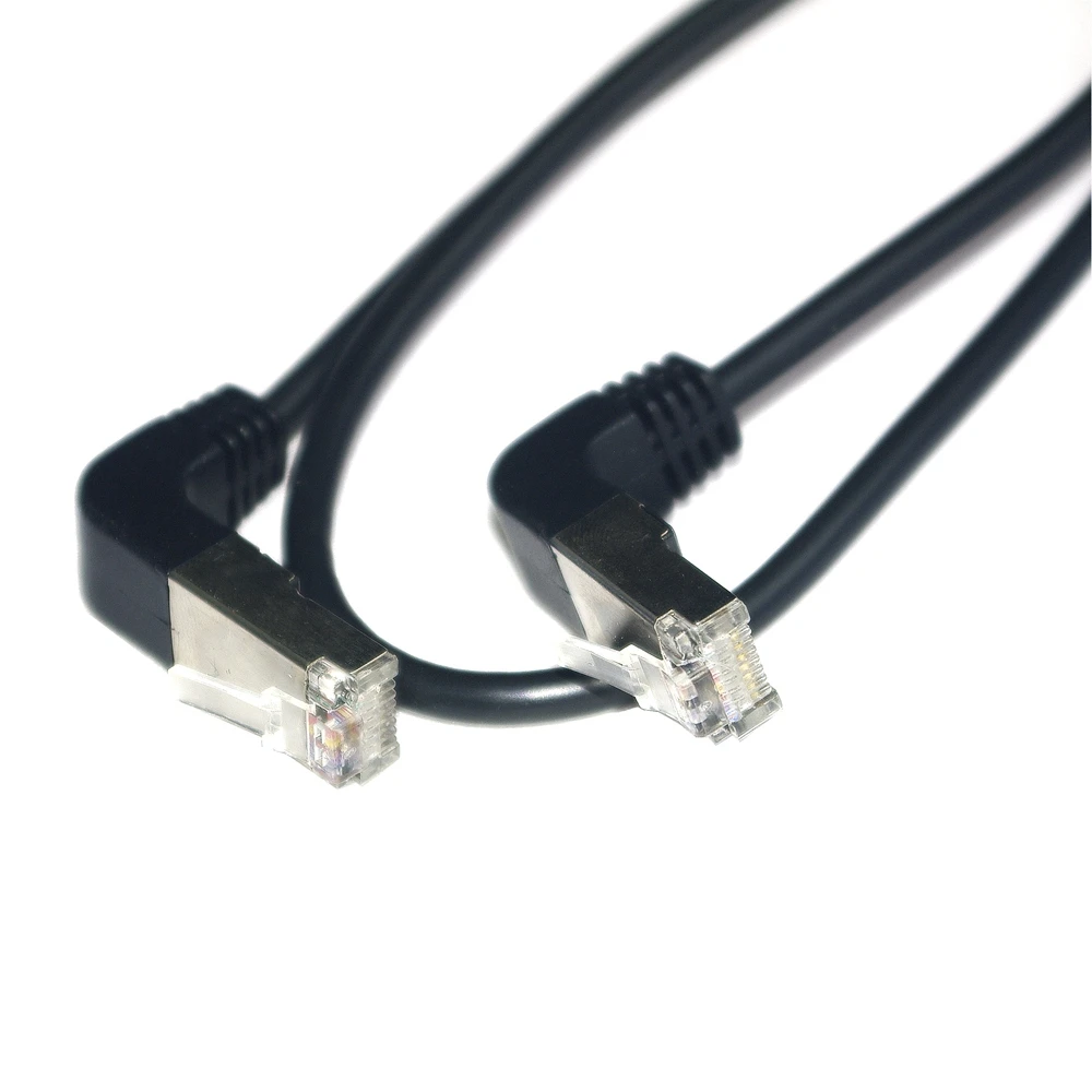 

Double Elbow Bottom Up Angled 90° cat5e 8P8C FTP STP UTP Cat 5e Ethernet Network Cable RJ45 Lan Patch Cable 0.5 m-5m