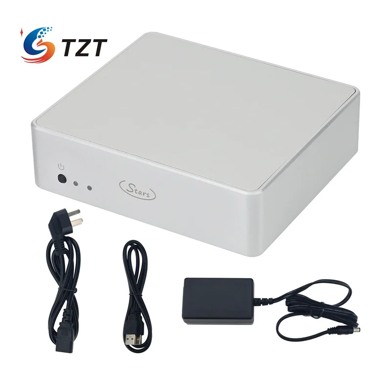 

TZT C19 A-Type Built-in MV85/Connection 10MHz Clock Digital Turntable for Raspberry Pi High Precision OCXO ROON AirPlay UPNP NAA