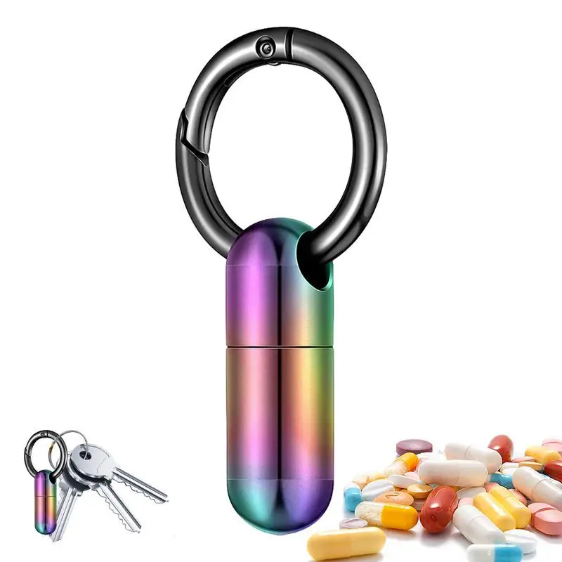 Pill Container Keychain Waterproof Aluminum Pill Box Case Bottle Outdoor Pocket Pill Box Container Carry Bottle Case For Better
Pill Container Keychain Waterproof Aluminum Pill Box Case Bottle Outdoor Pocket Pill Box Container Carry Bottle Case For Better