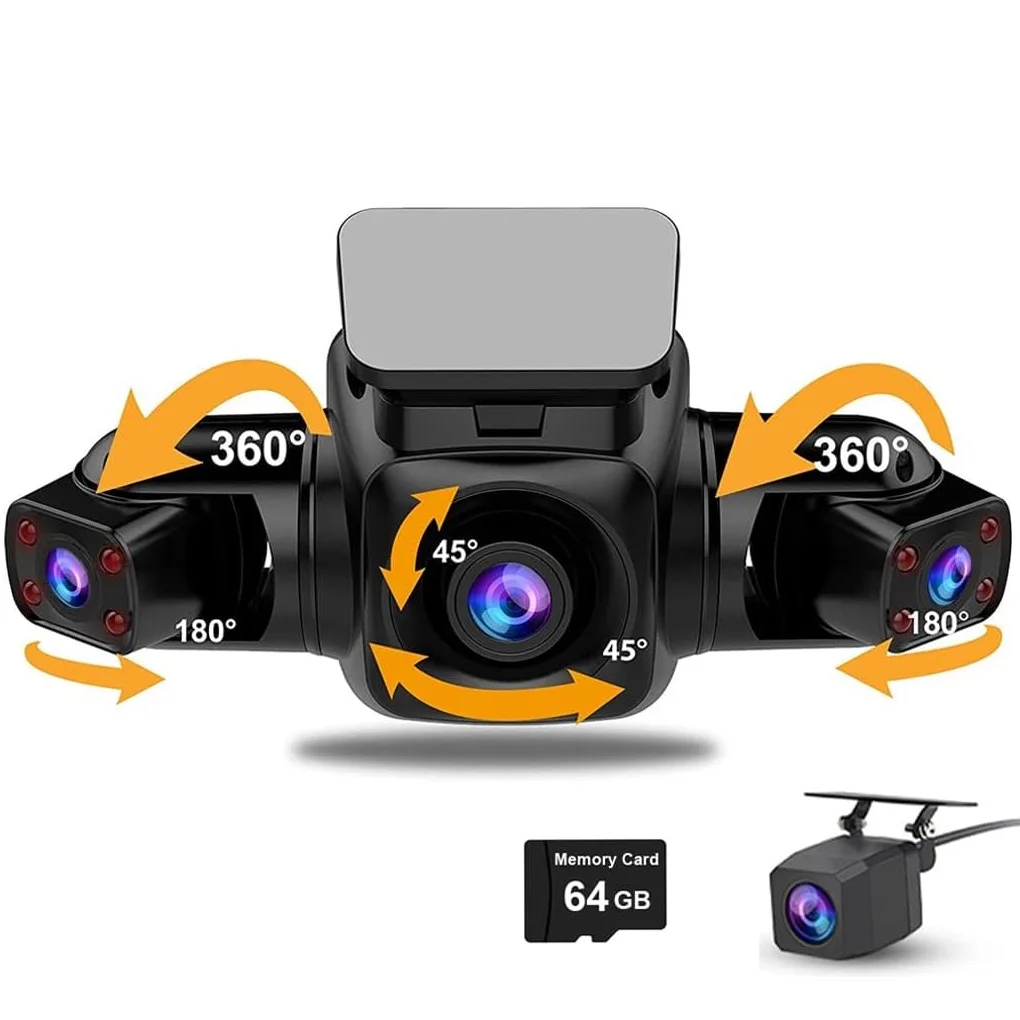 4 lens 1080P dash cam front and rear with memory 64GB dvr Video recorder Night Vision Supercapacitor dashcam supports 4 cameras
4 lens 1080P dash cam front and rear with memory 64GB dvr Video recorder Night Vision Supercapacitor dashcam supports 4 cameras