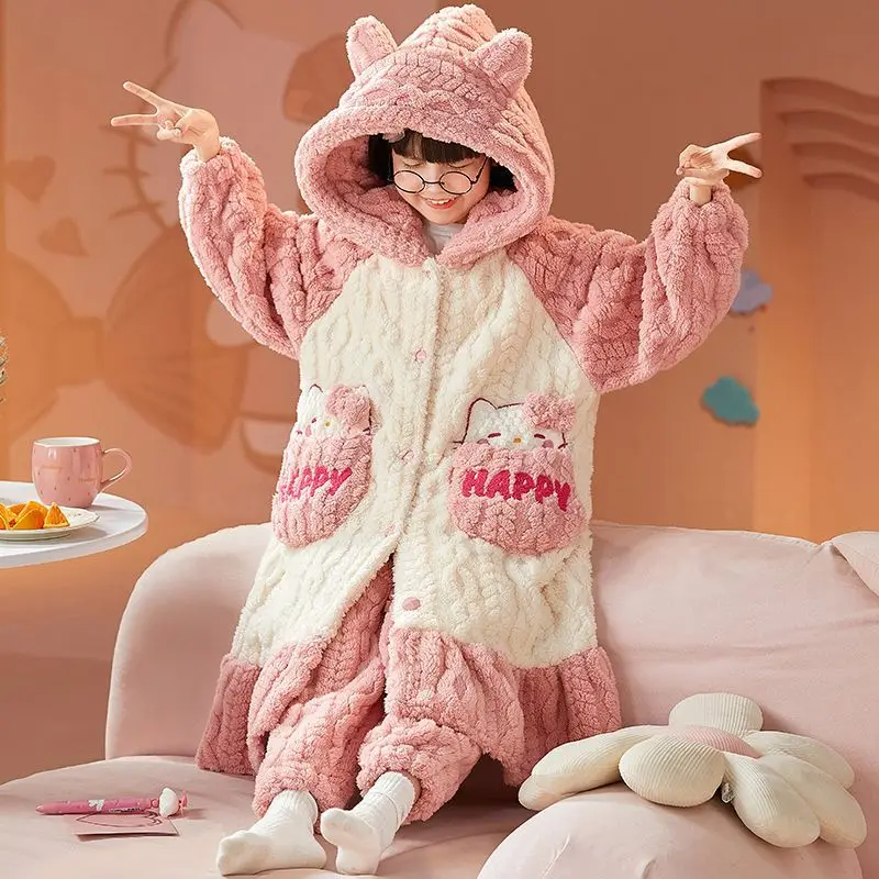 Kawaii Cartoon Sanrios Plush Pajamas Pompom Purins Cute Anime Winter Coral Velvet Child Mother Female Tracksuit First Edition
Kawaii Cartoon Sanrios Plush Pajamas Pompom Purins Cute Anime Winter Coral Velvet Child Mother Female Tracksuit First Edition