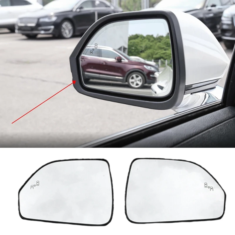 

Автомобильное боковое зеркало заднего вида, стекло с подогревом, вспомогательное для слепых зон для Lincoln MKZ 2014-2020, автомобильные запасные части