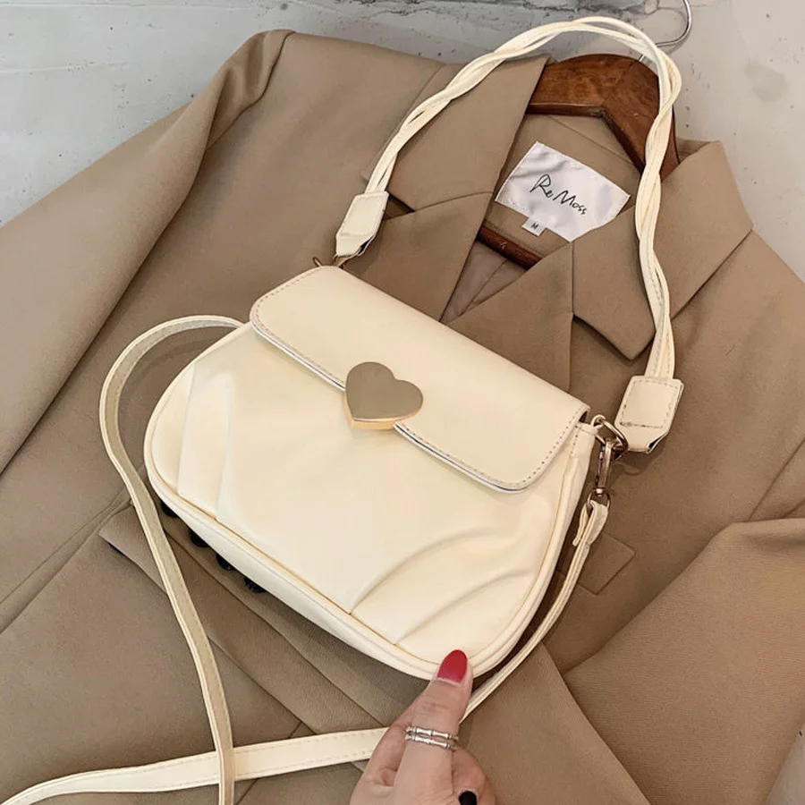 Fashion Messenger Bag Women's Soft PU Leather Peach Heart Pleated Small Round Bag New Ladies Shoulder Crossbody Bags
Fashion Messenger Bag Women's Soft PU Leather Peach Heart Pleated Small Round Bag New Ladies Shoulder Crossbody Bags