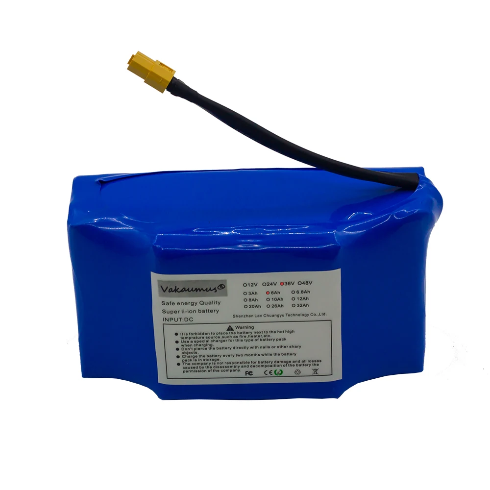 18650 Paquete de batería de litio Balance Electric Scooter 36V 6000mAh Battery Pack 10S2P Built-in BMS HighPower Battery 15A BMS
18650 Paquete de batería de litio Balance Electric Scooter 36V 6000mAh Battery Pack 10S2P Built-in BMS HighPower Battery 15A BMS