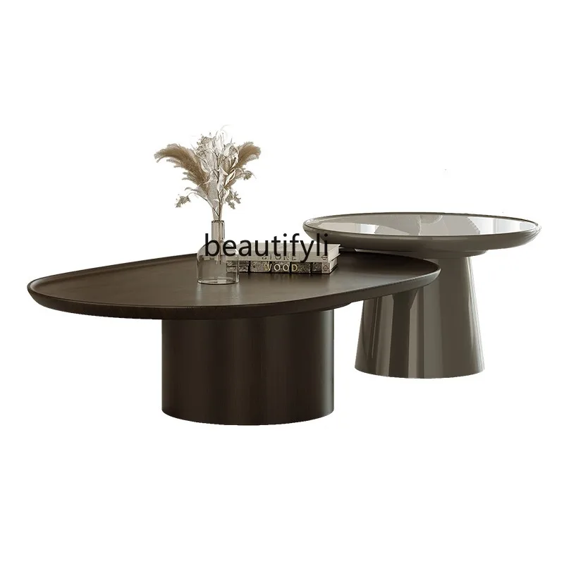 Oval Coffee Table Quiet Style High-Grade Living Room Designer Model Modern Minimalist
Oval Coffee Table Quiet Style High-Grade Living Room Designer Model Modern Minimalist