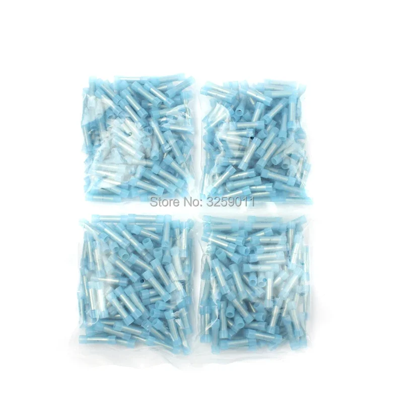 500PCS BNYF2 Long Full Insulating Middle Joint nylon 16-14 AWG 27A Insulated Butt Connector Electrical Wire Terminal block Blue
500PCS BNYF2 Long Full Insulating Middle Joint nylon 16-14 AWG 27A Insulated Butt Connector Electrical Wire Terminal block Blue