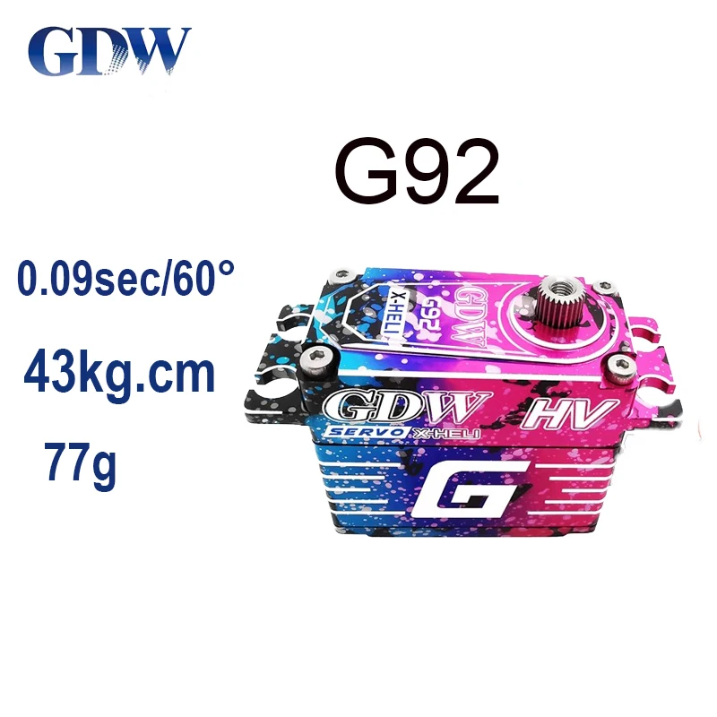 Высокоскоростной стальной механизм GDW G92 G95 43 кг, бесщеточный цифровой сервопривод, новый уровень соревнования для вертолета на дистанционном управлении, хвостовой зажим
Высокоскоростной стальной механизм GDW G92 G95 43 кг, бесщеточный цифровой сервопривод, новый уровень соревнования для вертолета на дистанционном управлении, хвостовой зажим