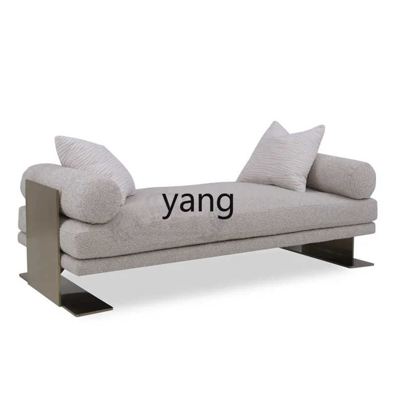 

CX Light Luxury Metal Living Room Sofa Stool Cloakroom Shoes Changing Creative Shopping Mall Rest Bench