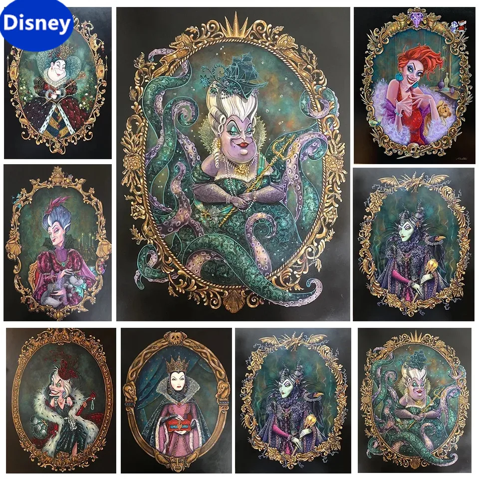 

Disney Villains Cartoon Evil Princess Stepmother Jigsaw Puzzle 1000 Pieces High Quality Wood Puzzle Game