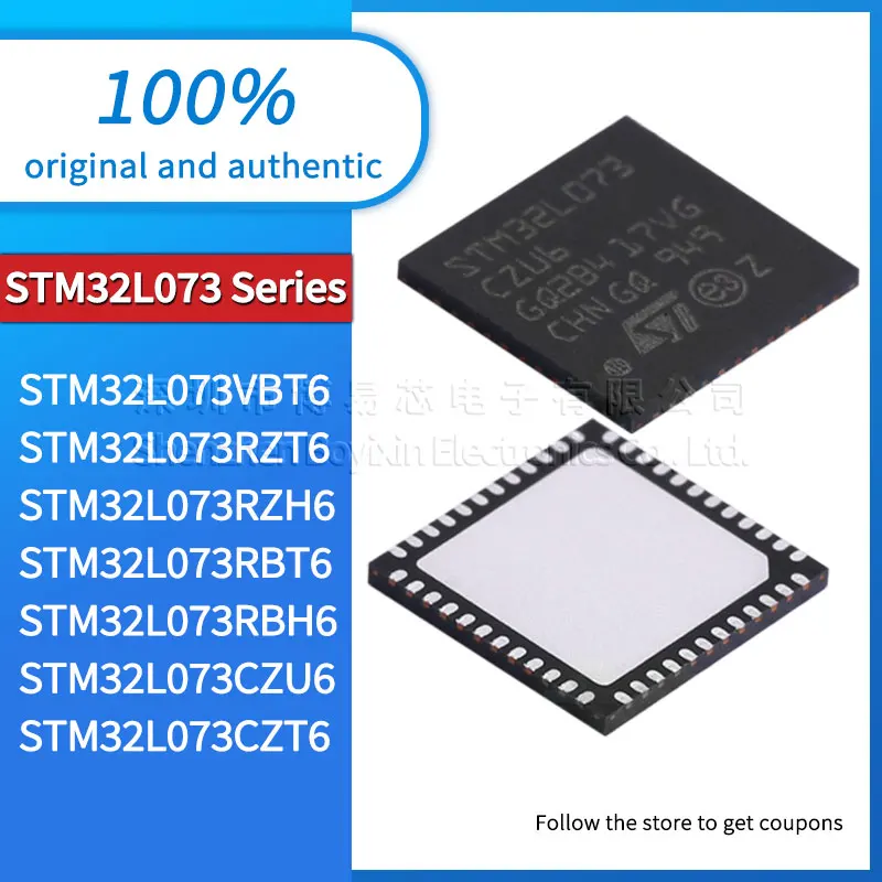 Original STM32L073VBT6 STM32L073RZT6 STM32L073RZH6 STM32L073RBT6 STM32L073RBH6 STM32L073CZU6 STM32L073CZT6 microcontroller chip
Original STM32L073VBT6 STM32L073RZT6 STM32L073RZH6 STM32L073RBT6 STM32L073RBH6 STM32L073CZU6 STM32L073CZT6 microcontroller chip