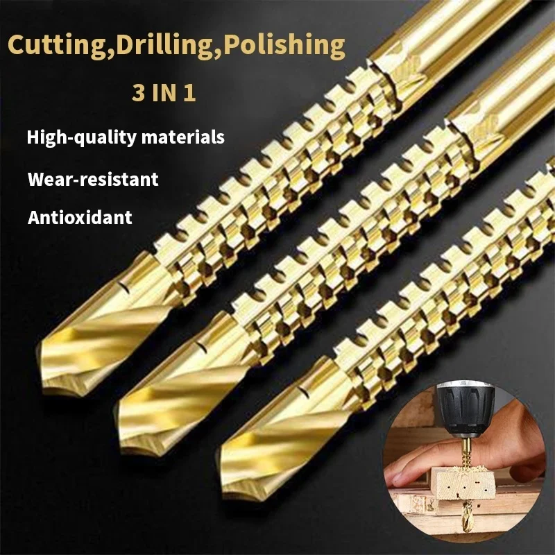 6/3 Pcs Cobalt Drill Bit Set Spiral Screw Metric Composite Tap Twist Drill Bit Set Multi-function Metal Special Tap Drill Bit
6/3 Pcs Cobalt Drill Bit Set Spiral Screw Metric Composite Tap Twist Drill Bit Set Multi-function Metal Special Tap Drill Bit