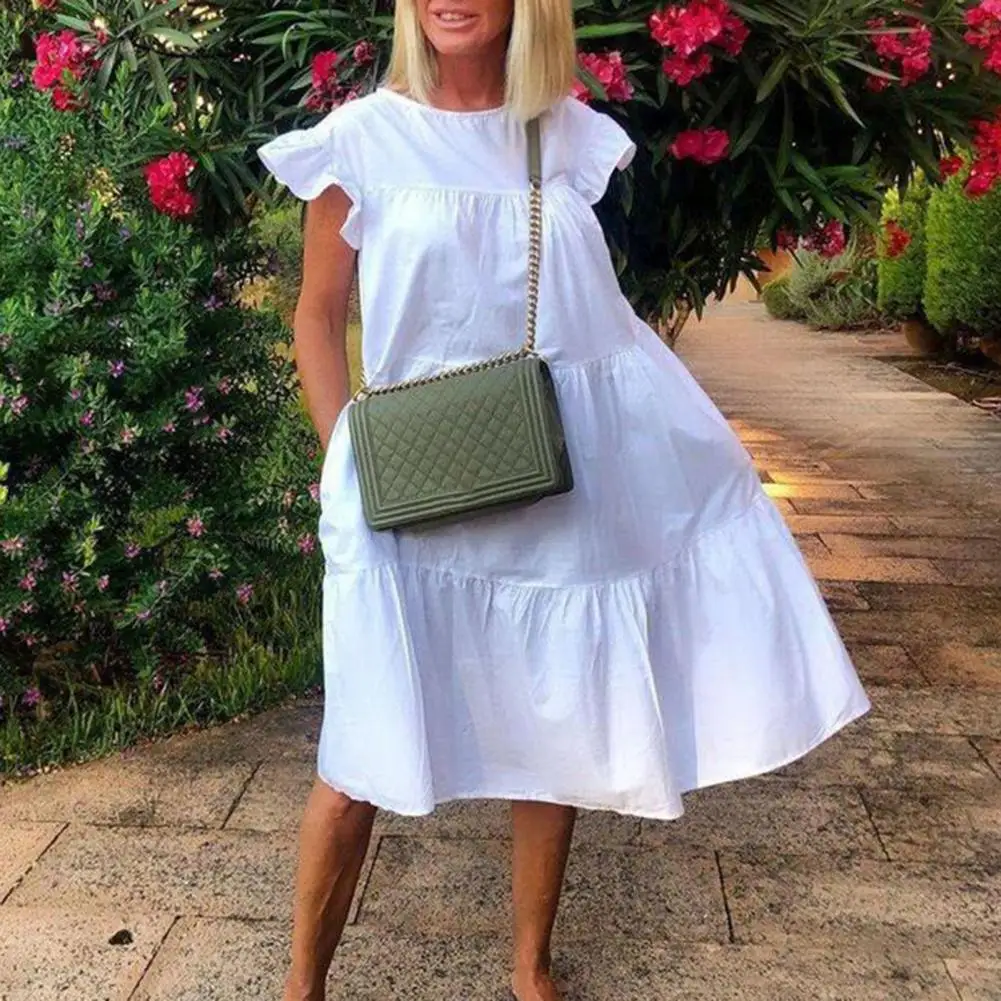 Summer Boho Dress Women Fashion Short Sleeve Loose Solid Casual Dress Elegant Holiday Beach Party Dresses For Women Robe Femme
Summer Boho Dress Women Fashion Short Sleeve Loose Solid Casual Dress Elegant Holiday Beach Party Dresses For Women Robe Femme
